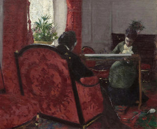 Gustave Caillebotte - Portraits dans un intrieur.webp