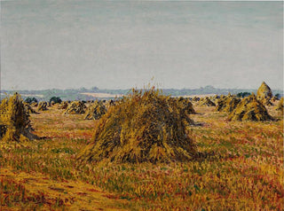 Gerbes de blé à Prigny - Gustave Cariot — vista dell’opera