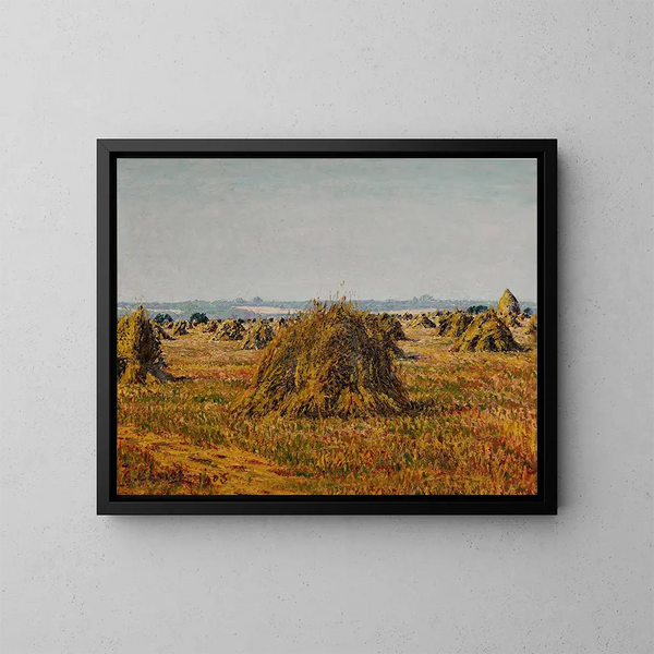Gerbes de blé à Prigny - Gustave Cariot — quadro incorniciato alla parete