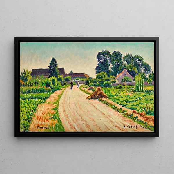 Il sentiero di Mandres - Gustave Cariot — quadro incorniciato alla parete
