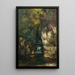 Una cascata vicino a Ornans - Gustave Courbet — quadro incorniciato alla parete