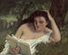 Una giovane donna che legge - Gustave Courbet — vista dell’opera