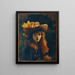 Ritratto di una ragazza - Gustave Courbet — quadro incorniciato alla parete