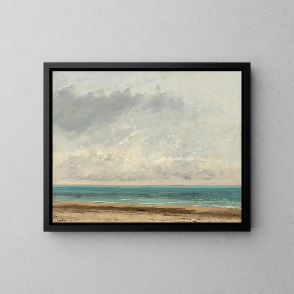 Mer calme - Gustave Courbet — quadro incorniciato alla parete