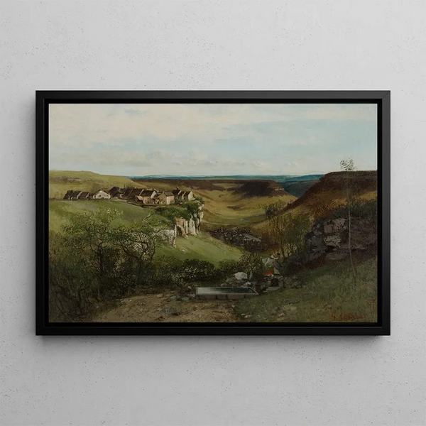 Château d'Ornans - Gustave Courbet — quadro incorniciato alla parete