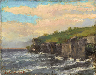Gustave Courbet - Cliff By The Water.webp