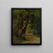 Cervo nella foresta - Gustave Courbet — quadro incorniciato alla parete
