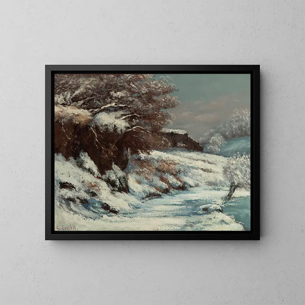 Effet de neve - Gustave Courbet — quadro incorniciato alla parete