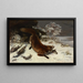 Renard dans la neige - Gustave Courbet — quadro incorniciato alla parete