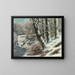 La fortezza in inverno - Gustave Courbet — quadro incorniciato alla parete