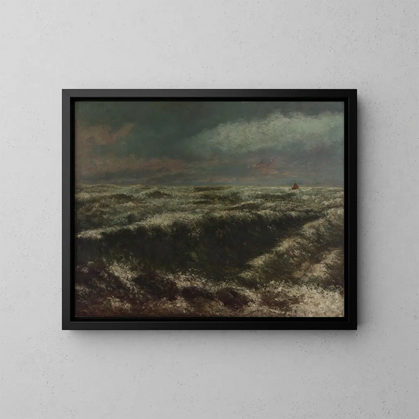 Marina - Gustave Courbet — quadro incorniciato alla parete