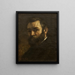 Ritratto di un uomo - Gustave Courbet — quadro incorniciato alla parete