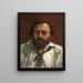 Ritratto del poeta Pierre Dupont - Gustave Courbet — quadro incorniciato alla parete