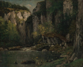 Gustave Courbet - River and Rocks.webp