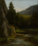 Rochers sapins ruisseau - Gustave Courbet — vista dell’opera