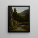 Rochers sapins ruisseau - Gustave Courbet — quadro incorniciato alla parete