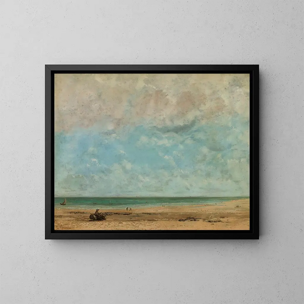 Paesaggio marittimo - Gustave Courbet — quadro incorniciato alla parete