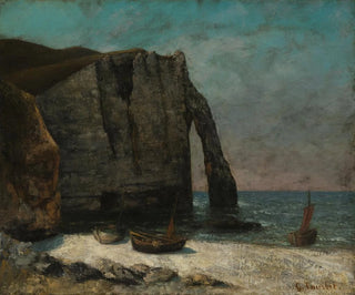 Gustave Courbet - The Cliff at tretat.webp