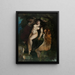 Tre bagnanti - Gustave Courbet — quadro incorniciato alla parete
