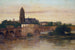 Vista di Francoforte con il vecchio ponte da Sachsenhausen - Gustave Courbet — vista dell’opera