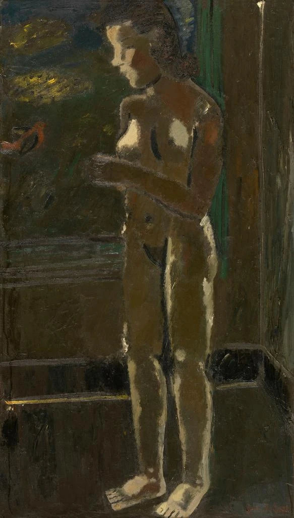 Nu in piedi - Gustave De Smet — quadro incorniciato alla parete