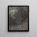 Un cavaliere e un cavallo morto in un paesaggio - Gustave Doré — quadro incorniciato alla parete