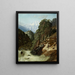 Paesaggio alpino con Beck - Gustave Doré — quadro incorniciato alla parete