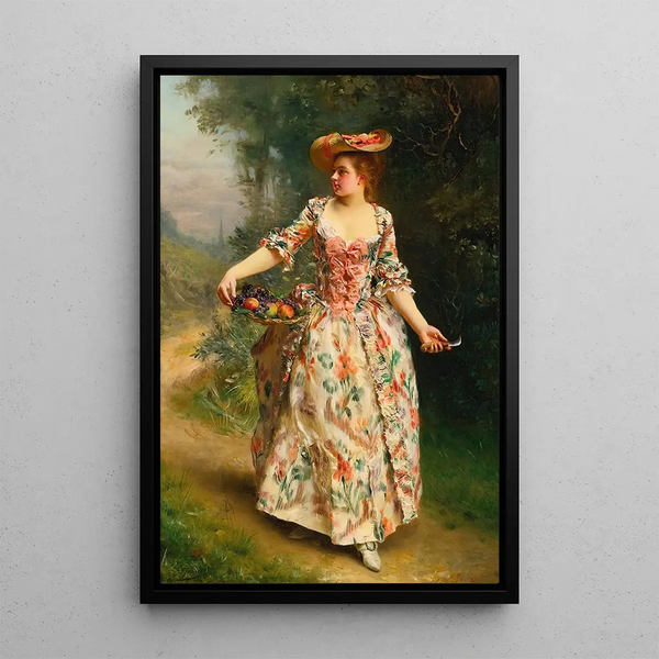 Promenade dans le parc - Gustave Jean Jacquet — quadro incorniciato alla parete