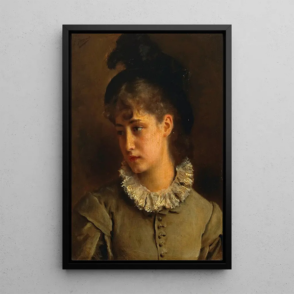 Une beauté solennele - Gustave Jean Jacquet — quadro incorniciato alla parete