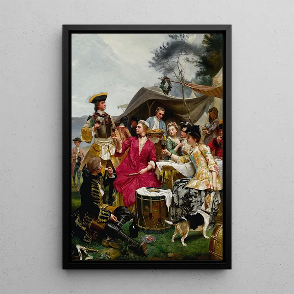 La Bienvenue - Gustave Jean Jacquet — quadro incorniciato alla parete