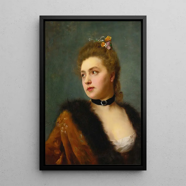 Parisienne - Gustave Jean Jacquet — quadro incorniciato alla parete