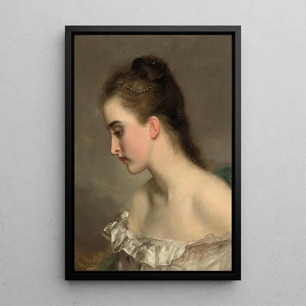 La débutante - Gustave Jean Jacquet — quadro incorniciato alla parete