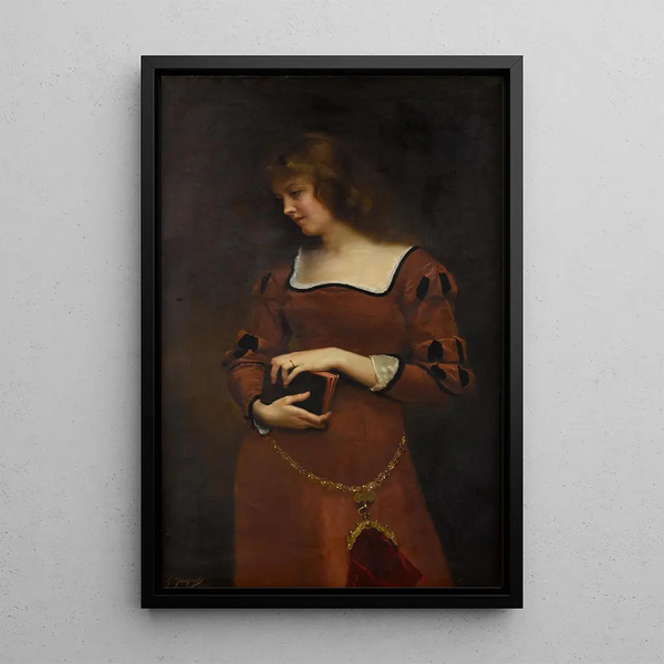 Pensée mélancolique - Gustave Jean Jacquet — quadro incorniciato alla parete