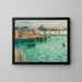 Avant-port di Dieppe - Gustave Loiseau — quadro incorniciato alla parete