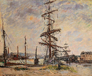 Bateaux au quai au Havre - Gustave Loiseau — vista dell’opera