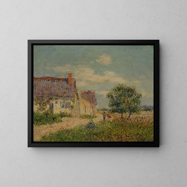 Chaumière au Vandreuil - Gustave Loiseau — quadro incorniciato alla parete