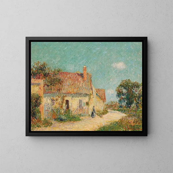 Chaumière in Normandia - Gustave Loiseau — quadro incorniciato alla parete