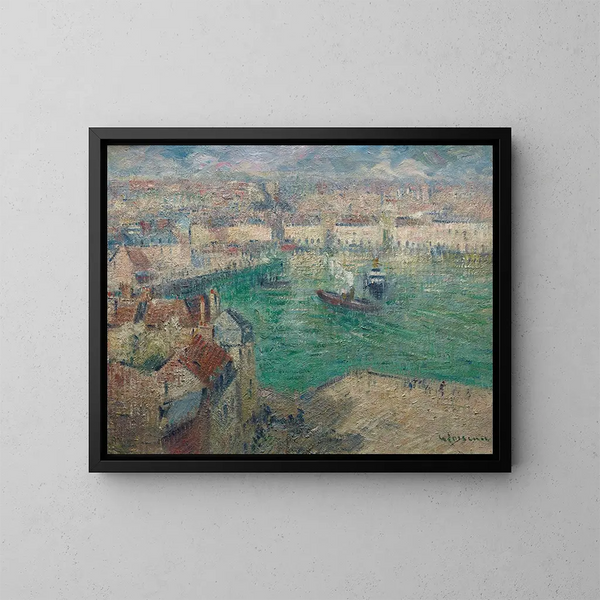 Dieppe - Gustave Loiseau — quadro incorniciato alla parete