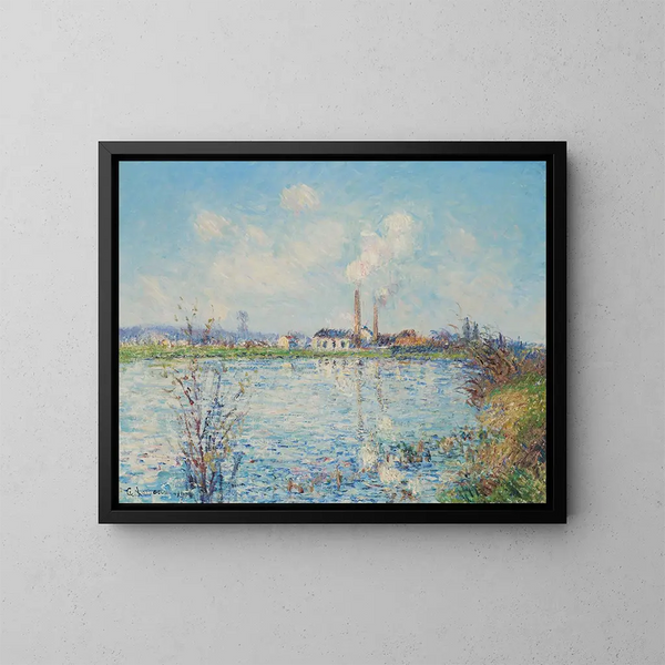 Fabrique des bords de l'Oise - Gustave Loiseau — quadro incorniciato alla parete