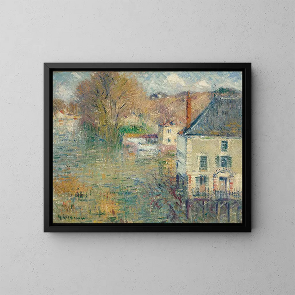 Inondazione a Giverny - Gustave Loiseau — quadro incorniciato alla parete