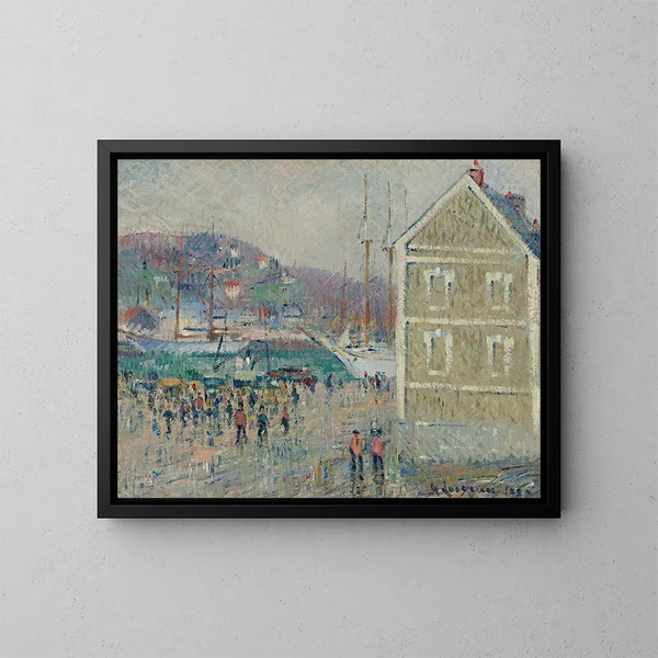 Le Bassin Berrigny à Fécamp - Gustave Loiseau — quadro incorniciato alla parete