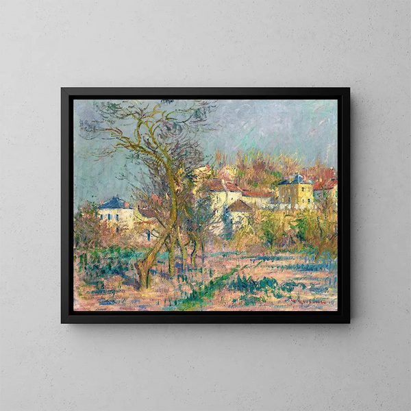 L'Hermitage, pruniers in fiore - Gustave Loiseau — quadro incorniciato alla parete