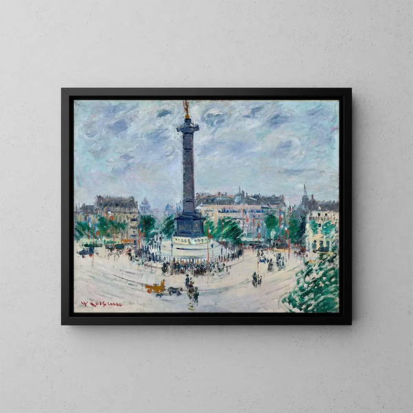 Place de la Bastille - Gustave Loiseau — quadro incorniciato alla parete