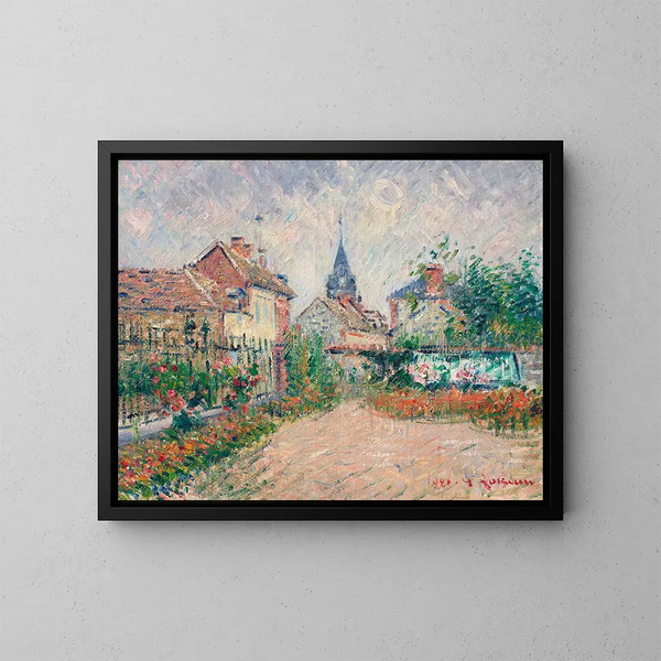 Vista di Saint-Cyr-du-Vaudreuil, Eure - Gustave Loiseau — quadro incorniciato alla parete