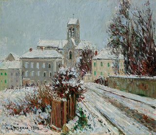 La neve ad Auvers-sur-Oise - Gustave Loiseau — vista dell’opera