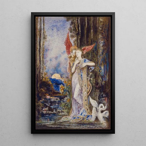 L'Inspiration - Gustave Moreau — quadro incorniciato alla parete