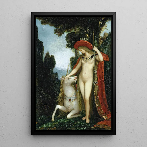 La Licorne - Gustave Moreau — quadro incorniciato alla parete
