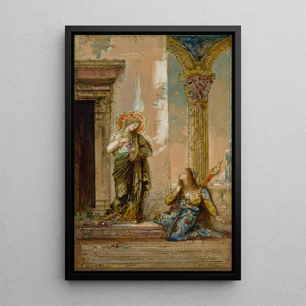 La Sainte et le Poète - Gustave Moreau — quadro incorniciato alla parete
