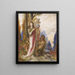 Poeta e satiri - Gustave Moreau — quadro incorniciato alla parete