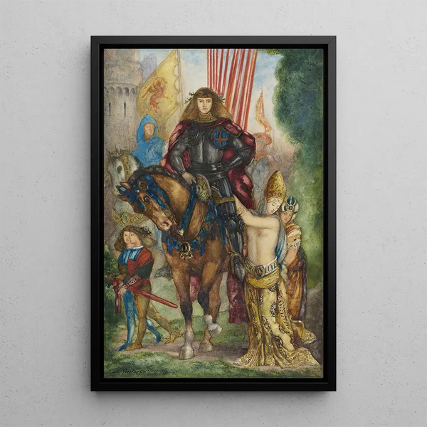 Rétre et captives - Gustave Moreau — quadro incorniciato alla parete